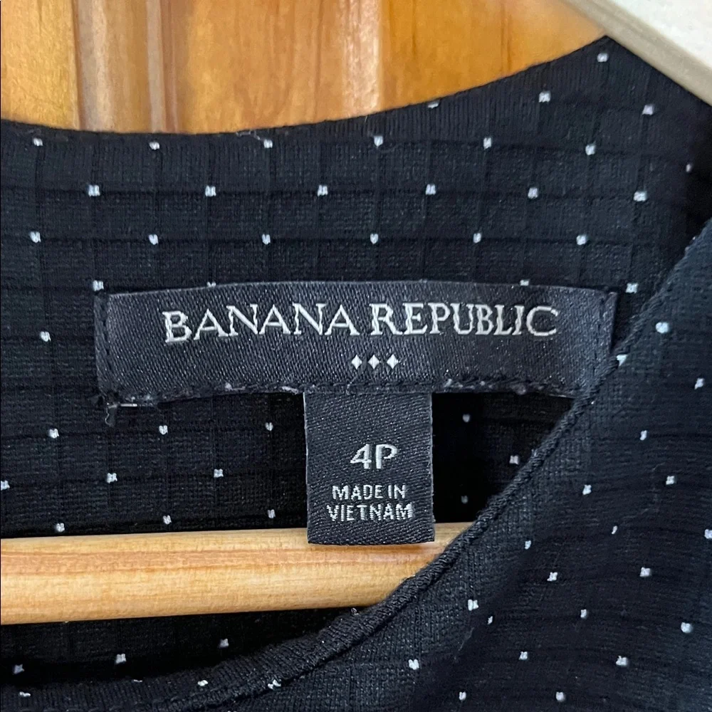 Banana Republic Black Polka Dot Midi Dress - Picture 2 of 4